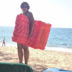 Und ich zum Schwimmen 😂