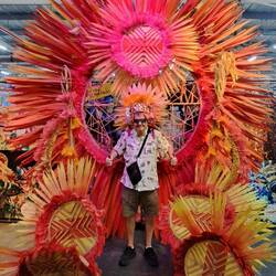 This was an actual float piece from a prior Carnaval.