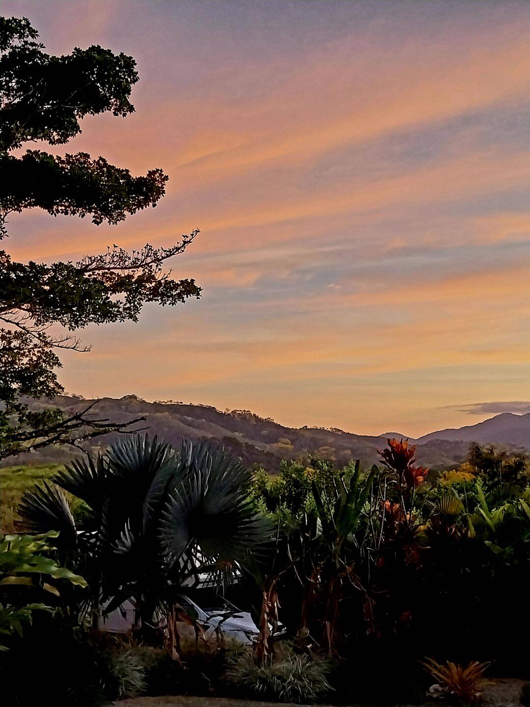 Sonnenuntergang von Ron's Terrasse