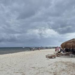 Heute war unser Strand leer