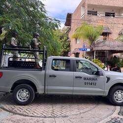 Militär und Polizei immer am Start