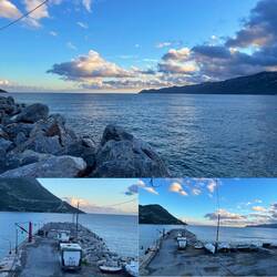 ..stimmungsvoller Himmel am Pier