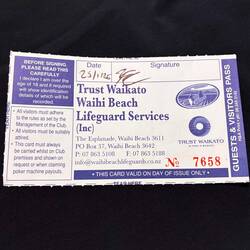 Ausweis zum Bierkonsum im Life Guard Club