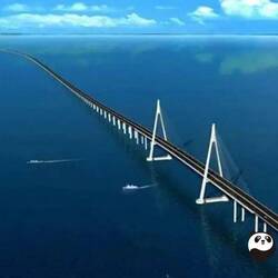 Geplante Brücke über die Hainan Straße