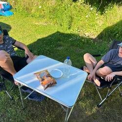 Unsere Ersatzchips, da uns der letze Sack von einer Möwe geklaut und weggeflogen wurde...