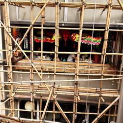 Alle Gerüste sind aus Bambus