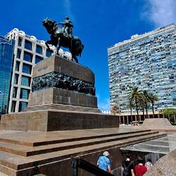 Jose Gervasio Artigas: national hero, considered father of Uruguayan independence.