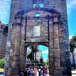 Gateway of the Citadel: last remnant of the wall (torn down 1829) surrounding the city.