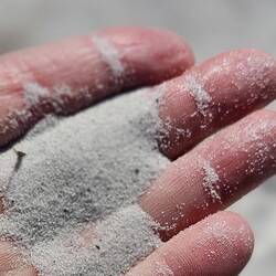 The sand here was just about the finest grain we've ever seen.