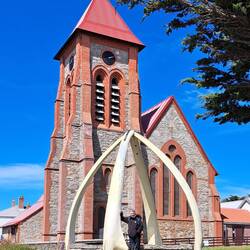 Whalebone Arch in front of Christ Church Cathedral.