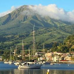 Vulkan Mont Pelée bei Saint Pierre in Martinique