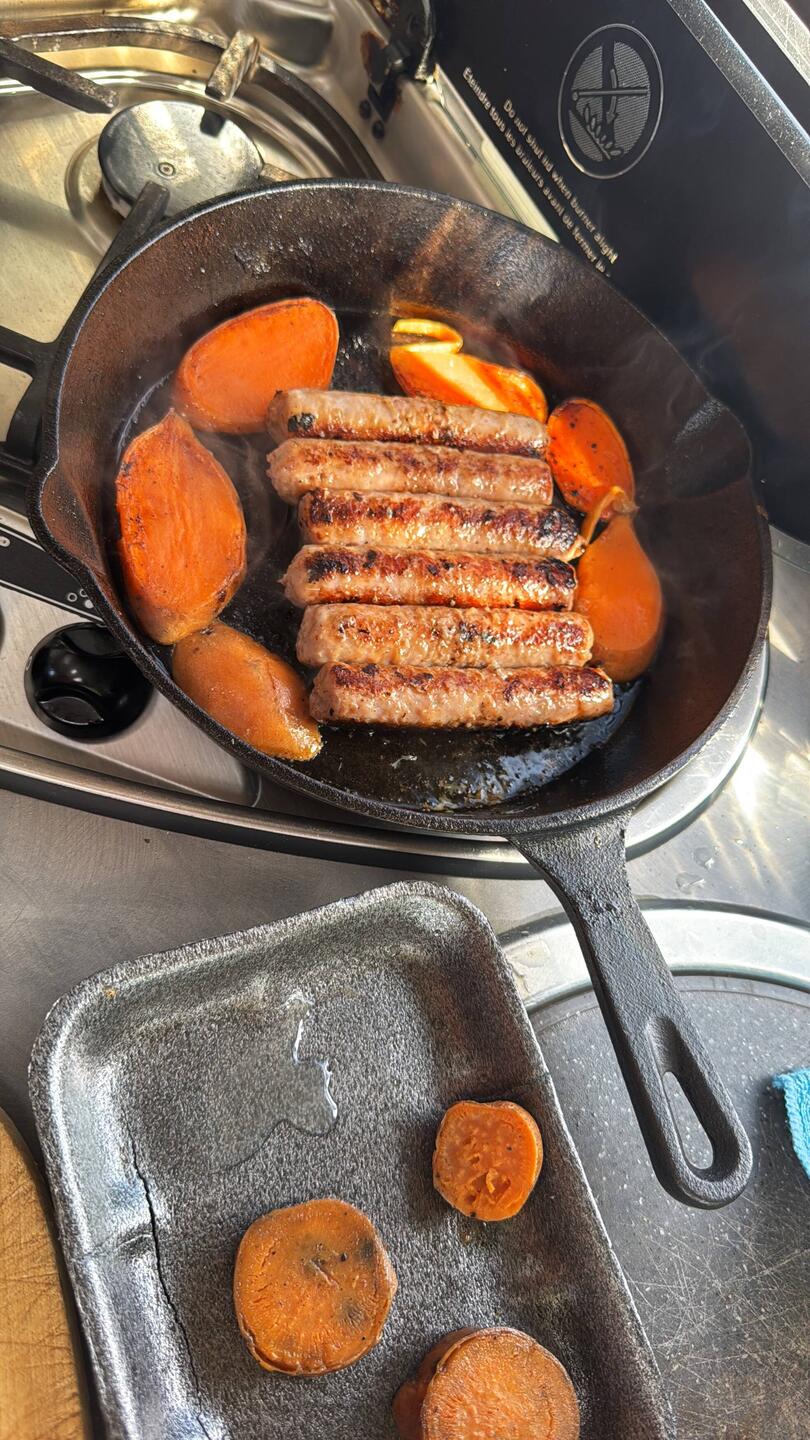 Die Stärkung vor dem Marsch