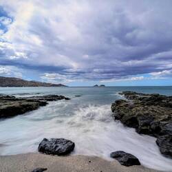 Es stürmt sauber, Wasser erfrischend