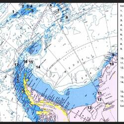 Map showing landings and zodiac cruises ... from our expedition trip log.