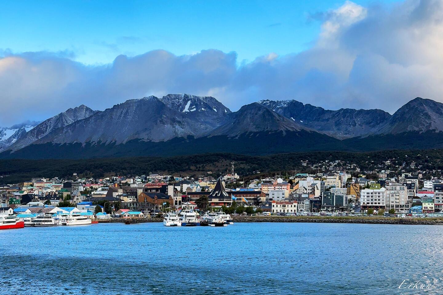 Hello Ushuaia ... from Ortelius at the pier.