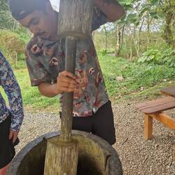 Grinding by hand