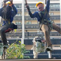 Schwebend in luftiger Höhe