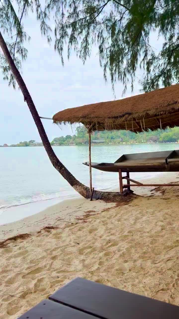 Die Aussicht morgens beim Frühstück direkt am Strand