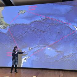 Expedition Leader Explaining Voyage