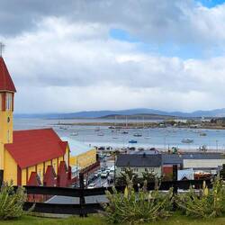 View from the grounds of Maria Lola Restaurant — Ushuaia, Argentina.