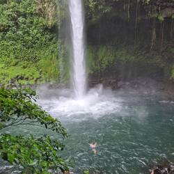 Badestelle vor imposanter Kulisse