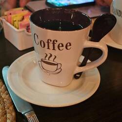 Cool coffee mug & spoon