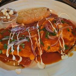 Tim got his Huevo Rancheros