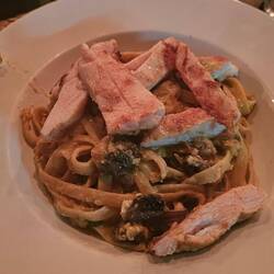 Served with butter crusted chicken