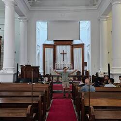 Eher schlicht im Inneren.