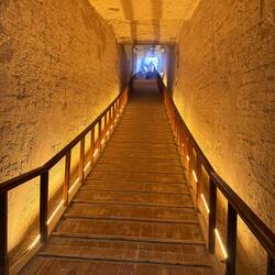 Direkt ne kleine Sporteinheit, 180m in die Tiefe