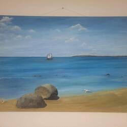 Bild von meiner Mutter 2020 in Acryl gemalt, sehr gut getroffen!