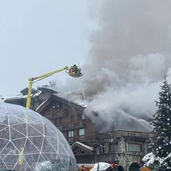 Fire at the Grandes Alpes