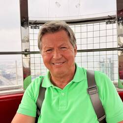 Reiner sehr glücklich im Riesenrad