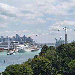 Blick zurück auf Süd-Singapur