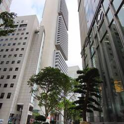 sehr modern der Central Business District Singapurs