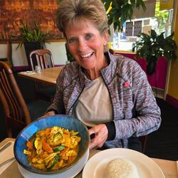 Excellent Thai dinner after a great day trip!