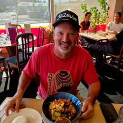 Excellent Thai dinner after a great day trip!