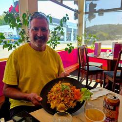 Excellent Thai dinner after a great day trip!