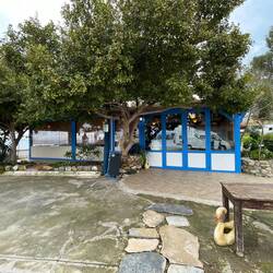 Taverne und Boot-Anlegeplatz