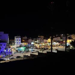 Vom Stellplatz auf das Dorf fotografiert