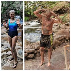 Eine Schlammpackung war auch dabei