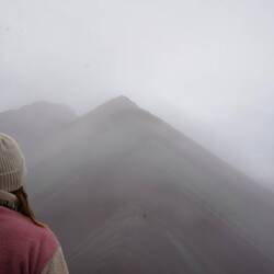 Immer wieder Nebelschwaden.