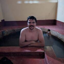 Nach dem lokalen Kräuterbad gab es ein privates Thermaleasserbecken.