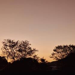 Sunset at the end of the street