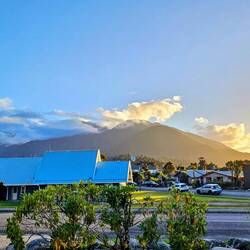 Ussicht vo vor üsem Motel