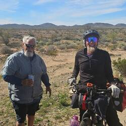 Guess who we pass on the road? Kent ...who we met last week at Coyote Cal's!!