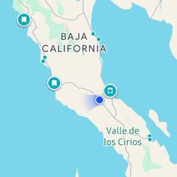Our location as we start to cross to eastern side of Baja