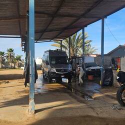 First stop..car wash