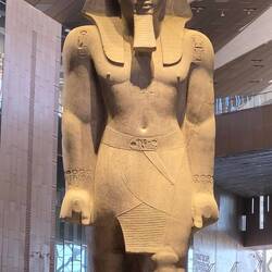 Ramses II greets us in the atrium