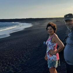 Sur la plage avec David